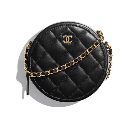 chanel round clutch|chanel clutch bag with chain.